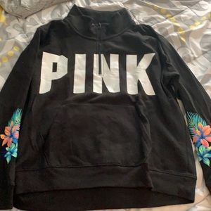 Black half zip sweatshirt